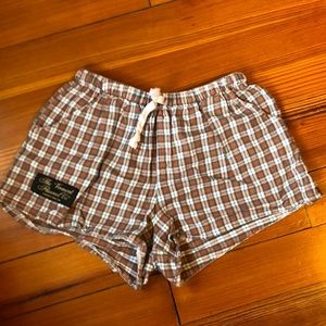 Vermont flannel shorts